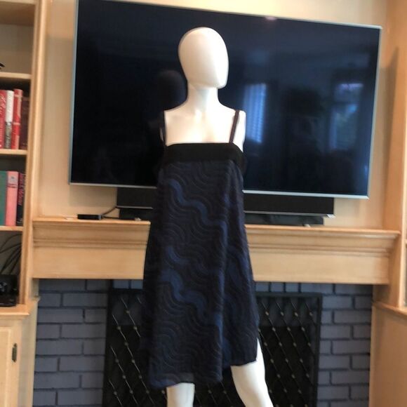 Trouve Colorblock Slip Dress Size Small - Picture 2 of 10